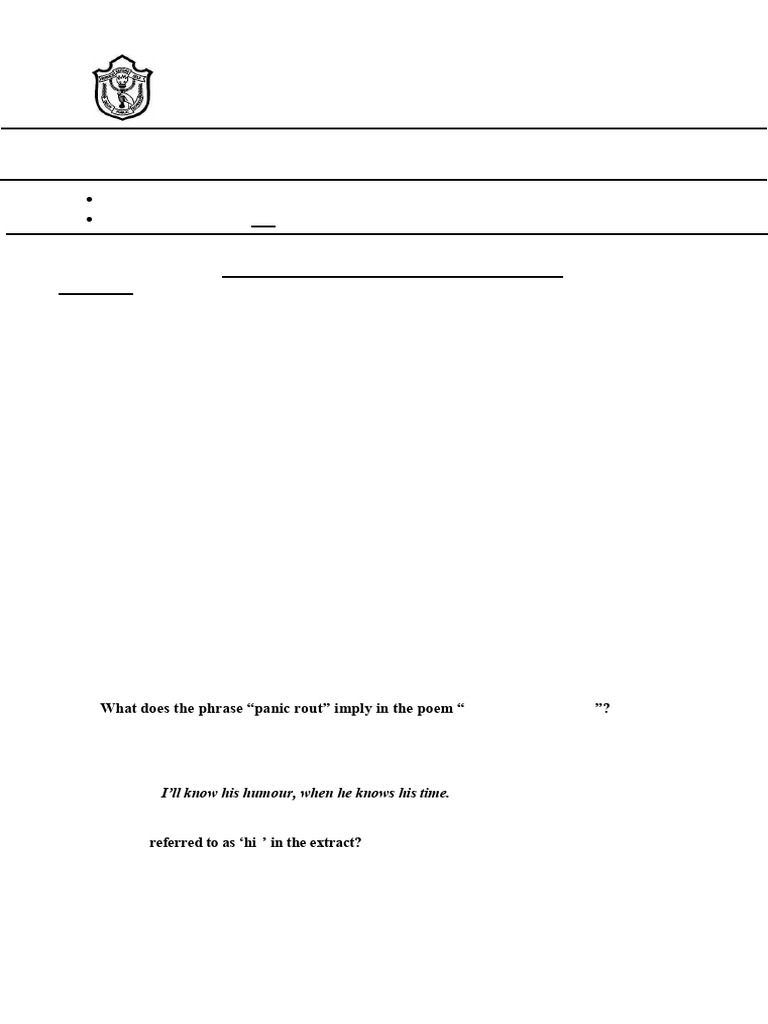 Cl. 10_mt-2_english Literature Paper II | PDF