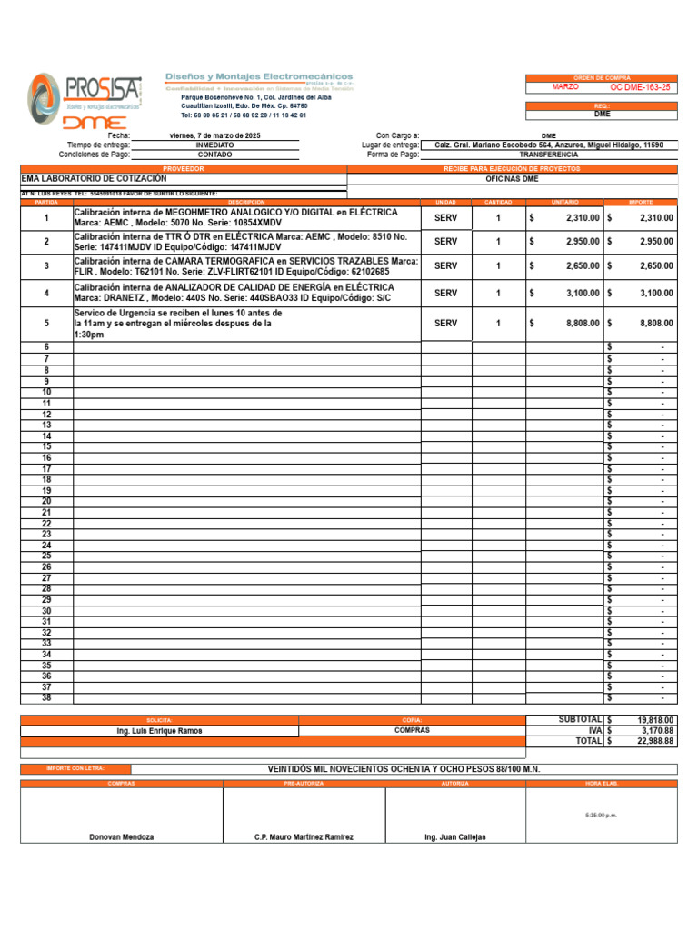 Oc Dme 163 25 C | PDF