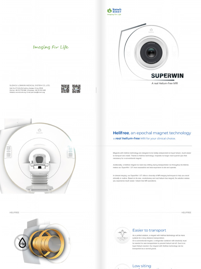 Brochure SuperWin Lonwin | PDF | Magnetic Resonance Imaging | Applied ...