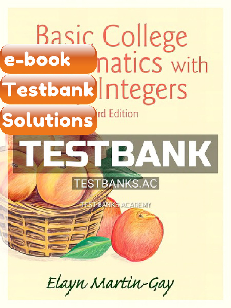 Basic College Mathematics With Early Integers 3rd Edition by Martin Gay ...