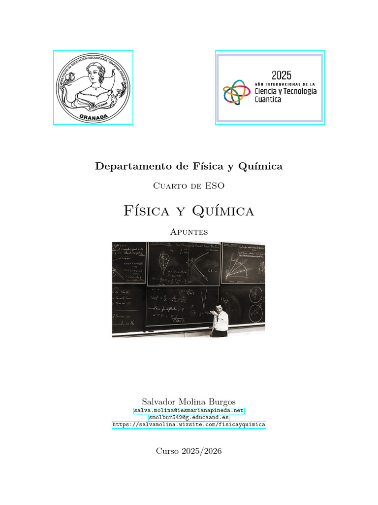 Apuntes FyQ - 4º ESO 25-26 | PDF | Aceleración | Velocidad