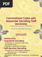 Convolutional Codes With Sequential Decoding (Soft Decisions)