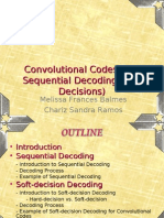 Convolutional Codes With Sequential Decoding (Soft Decisions)