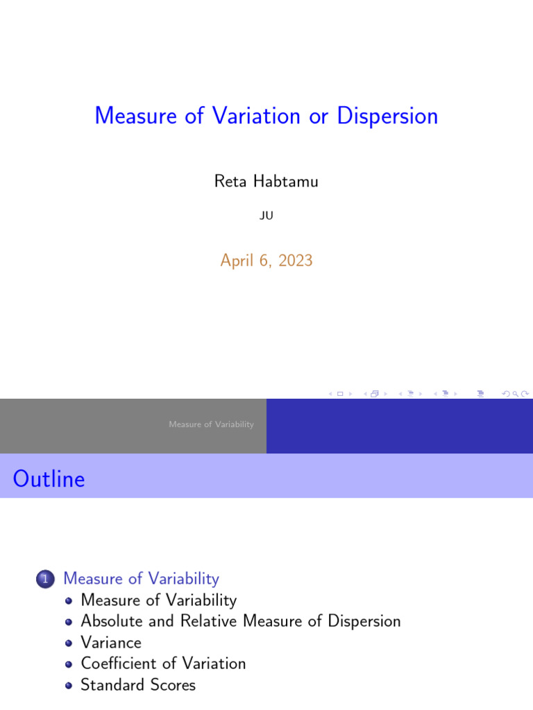 stat 45 | PDF | Statistical Dispersion | Variance