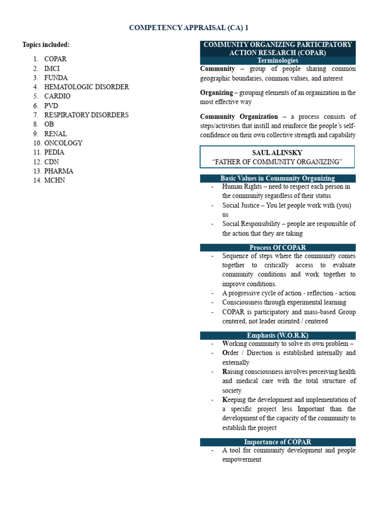 CA 1 Topics | PDF | Pneumonia | Cough
