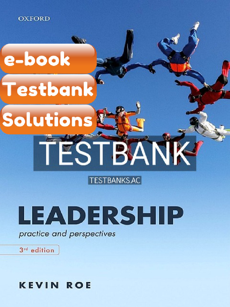 Leadership Practice and Perspectives 3rd US Edition by Roe Ebook ...