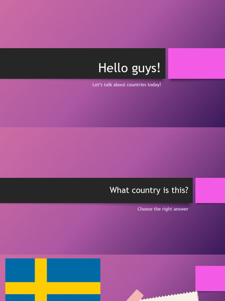 Countries Game | PDF