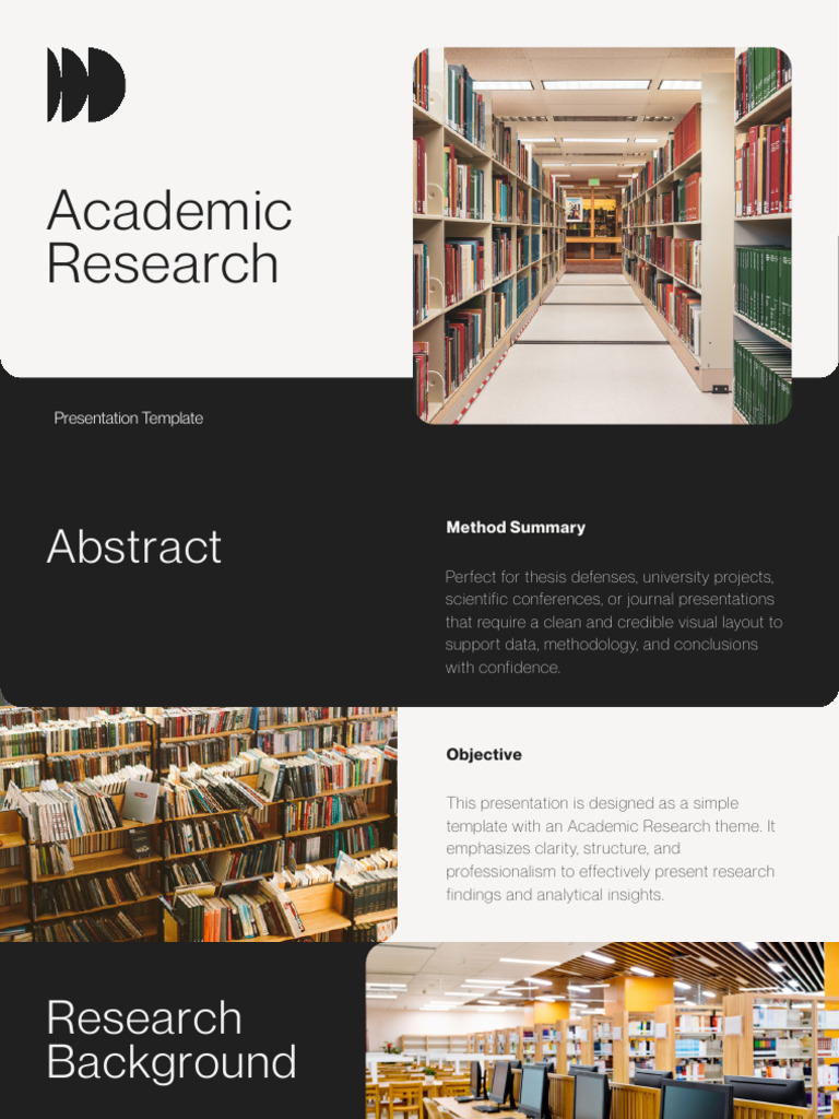 Black and White Simple Academic Research Presentation | PDF | Data ...