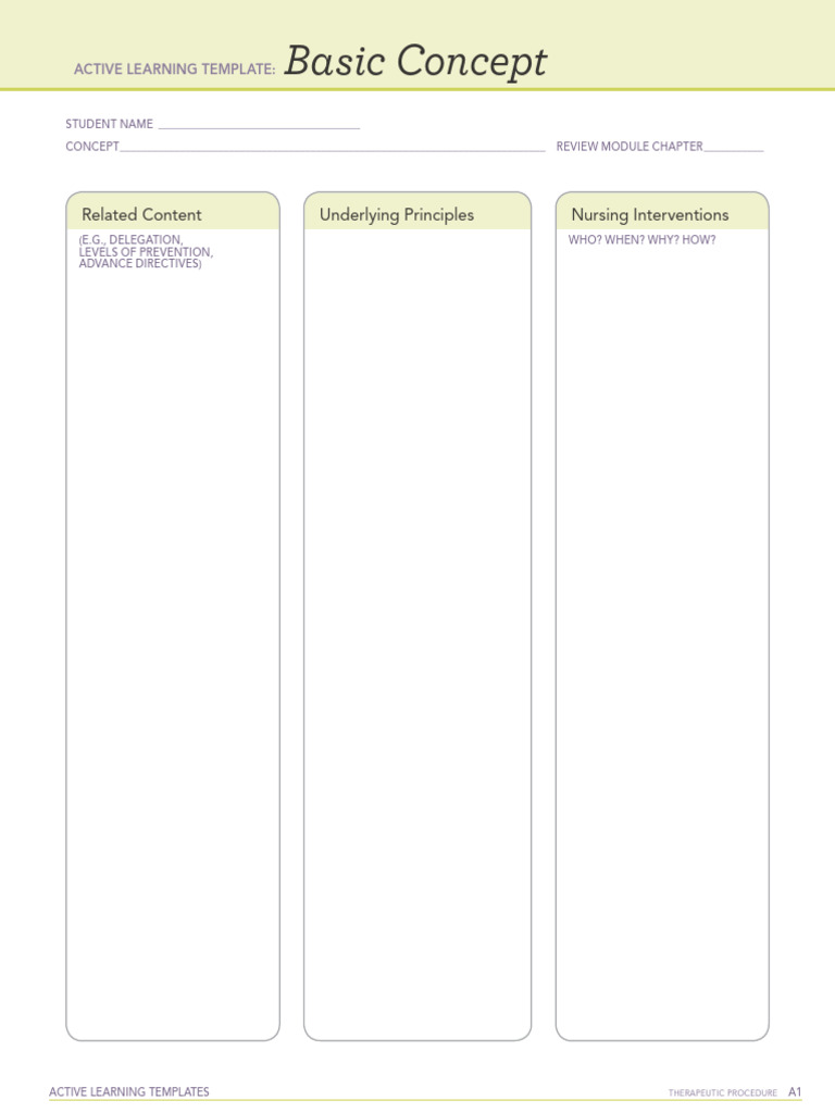 ActiveLearningTemplate BasicConcept | PDF