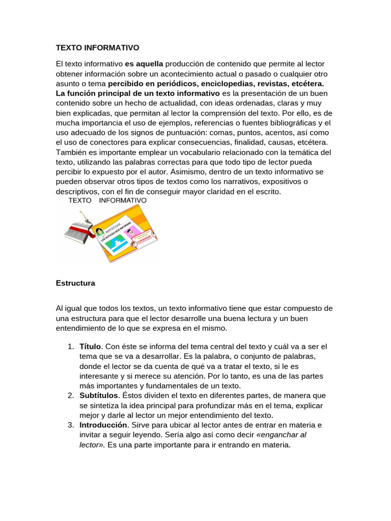 TEXTO INFORMATIVO Texto Lirico Texto Persuasivbo | PDF | Narrativa ...