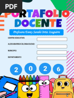 Formato de Portafolio Docente 2026 | PDF | Evaluación | Plan de estudios