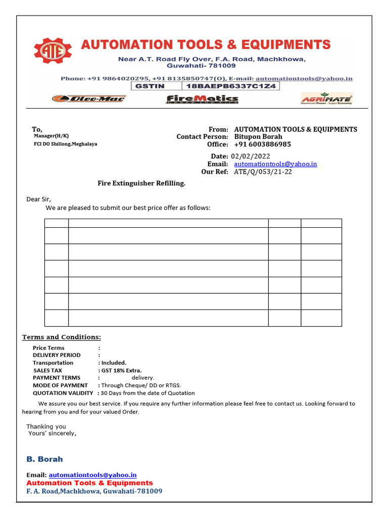 Refilling FCI | PDF