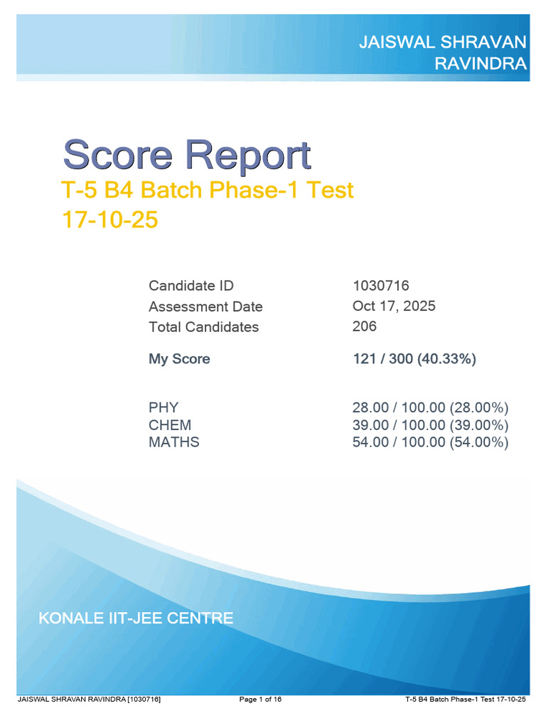 PerformanceReport 20251024162035 | PDF | Evaluation Methods | Tests