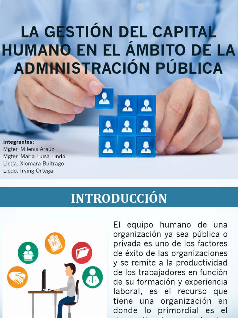 La Gestion Del Capital Humano en El Ambito de La Administracion Publica ...