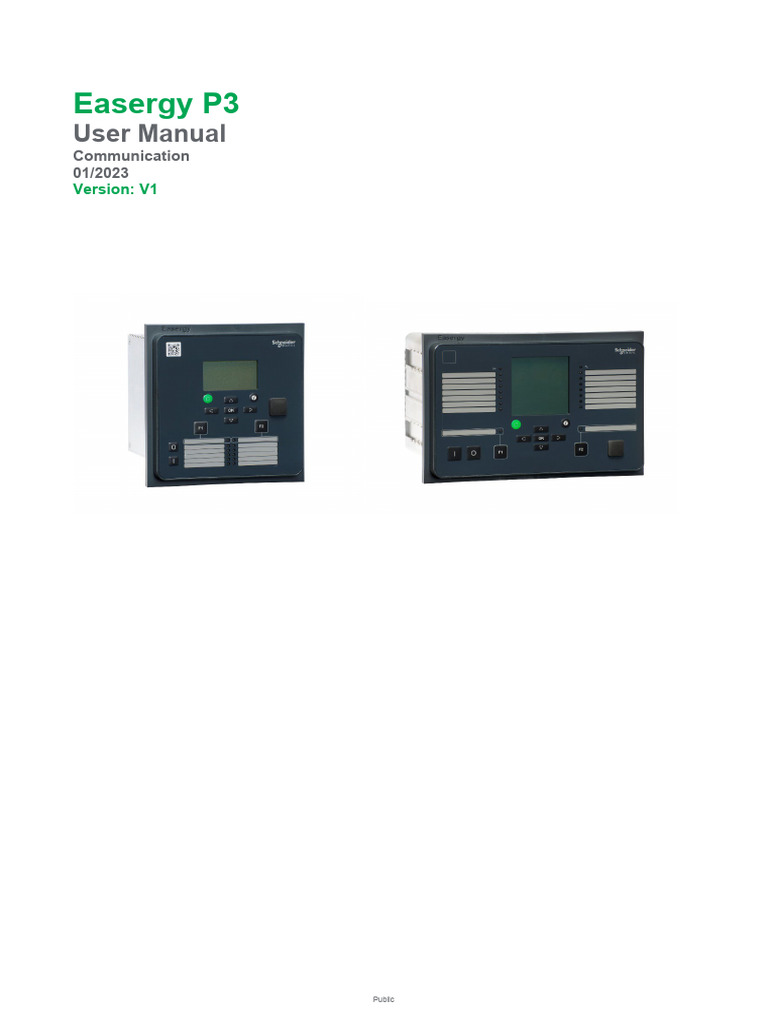 Easergy P3 Communication Manual | PDF | Port (Computer Networking ...