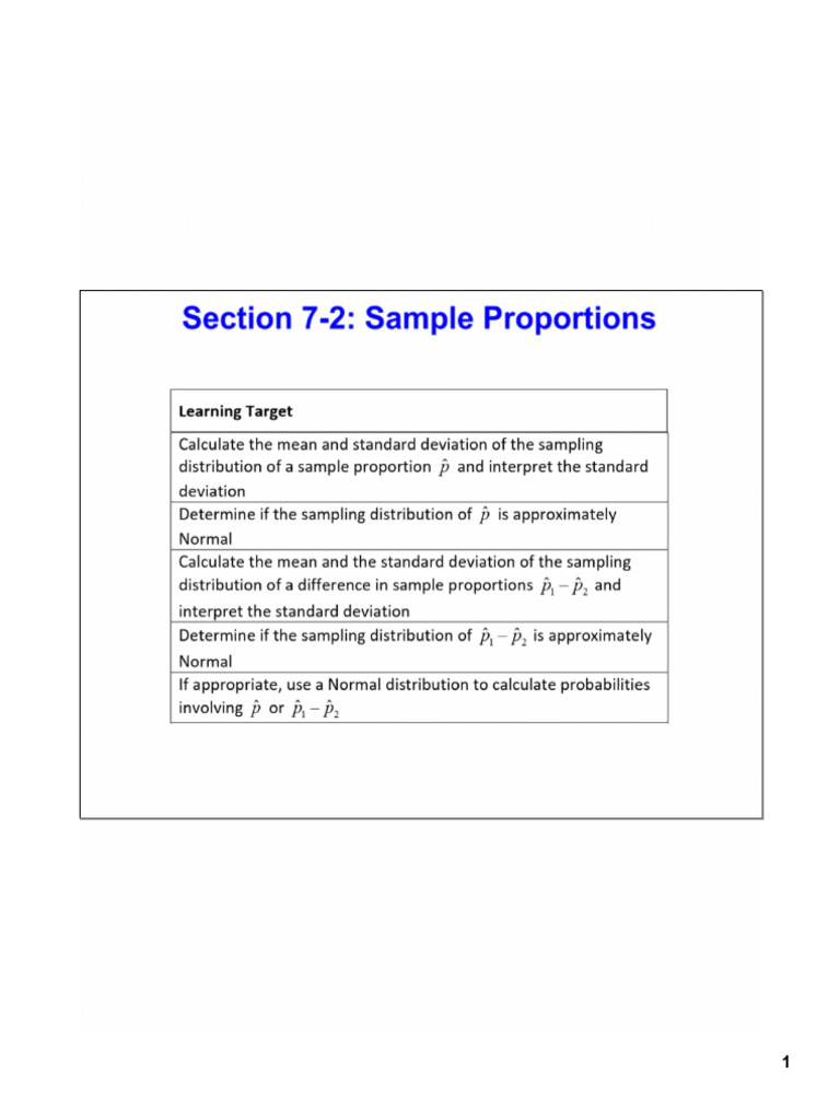 Section 7-2 Notes Part 1 | PDF