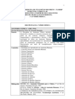 Estrutura curricular do curso de medicina da FAMERP