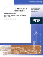 Cost Analysis of PEM Fuel Cell-Transportation