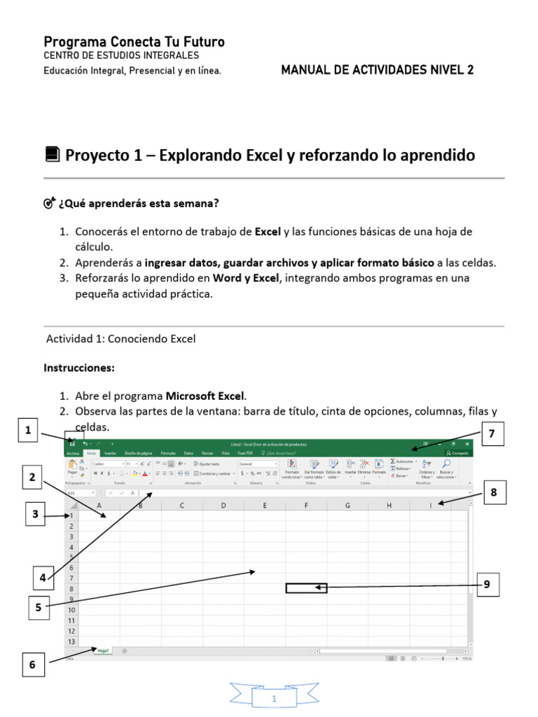 Manual Computacion Nivel 2 | PDF | Microsoft Excel | Hoja de cálculo