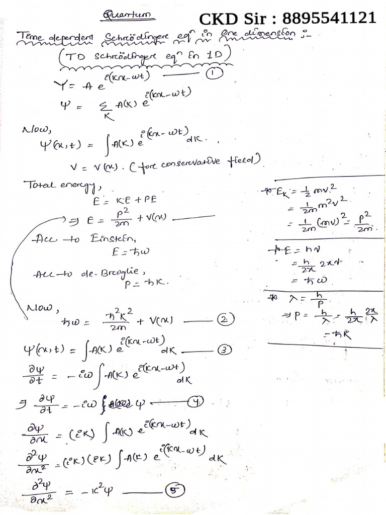 Quantum Mechanics 5th Sem | PDF