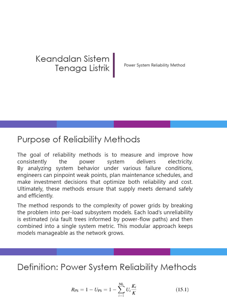 3 - Power System Reliability Method | PDF | Reliability Engineering ...