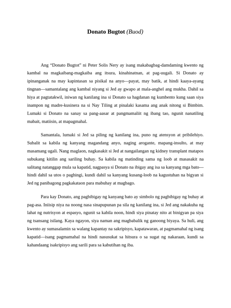 Buod | PDF