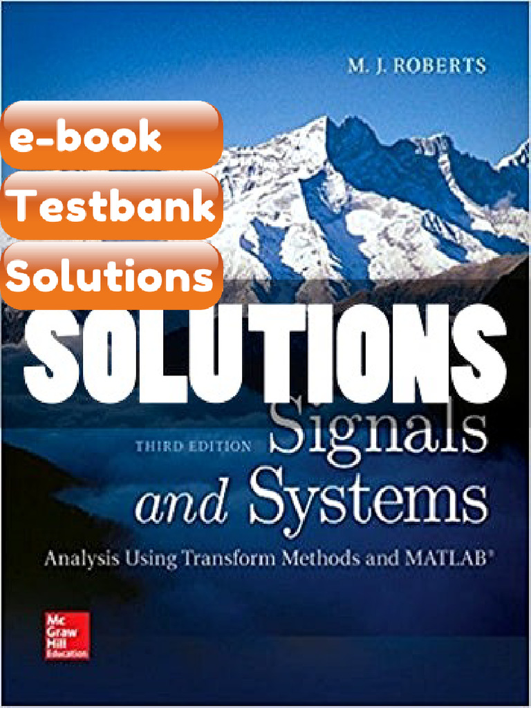 Signals and Systems Analysis Using Transform Methods and MATLAB 3 Ed ...