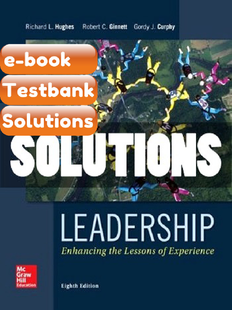 Solutions Leadership Enhancing the Lessons of Experience 8 Ed Hughes ...