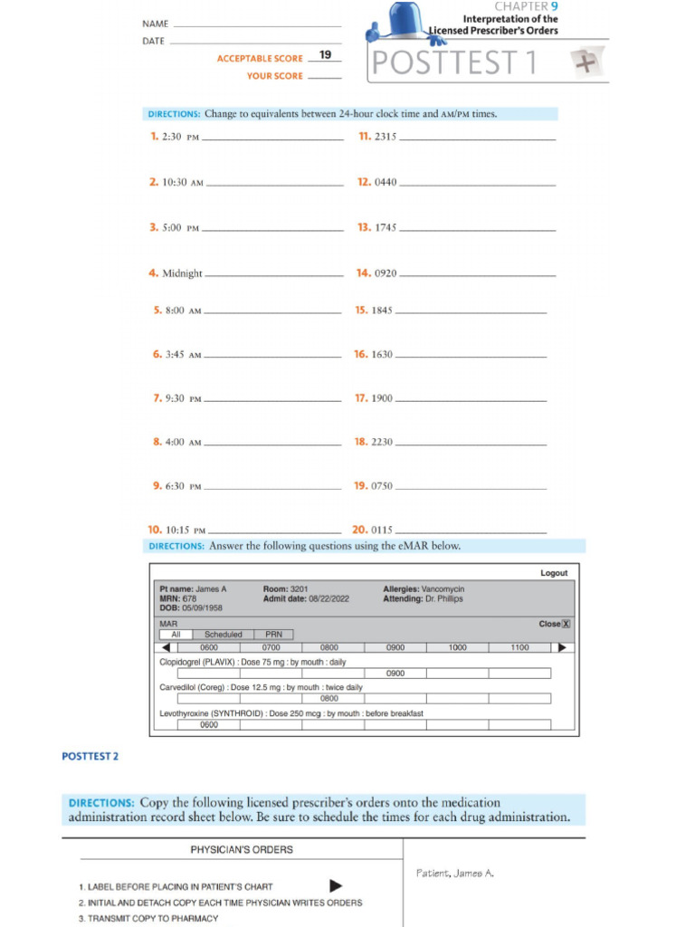 Worksheet CH9 | PDF
