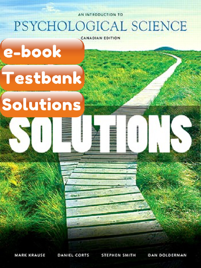 Solutions Introduction To Psychological Science 1 Ed Krause Ebook ...