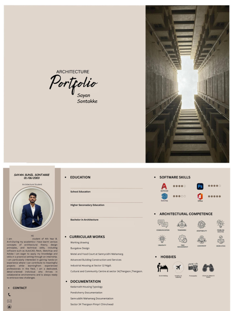 Sayan B.arch Portfolio 1 | PDF