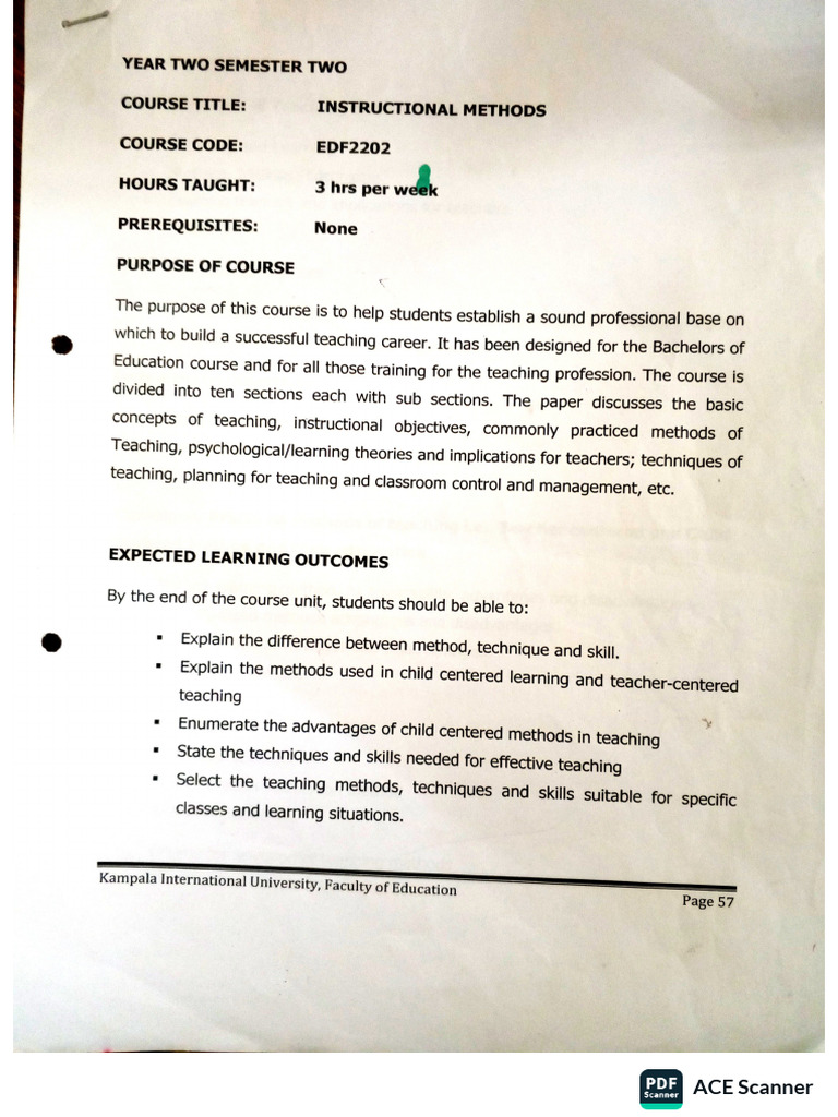 Course Outline | PDF