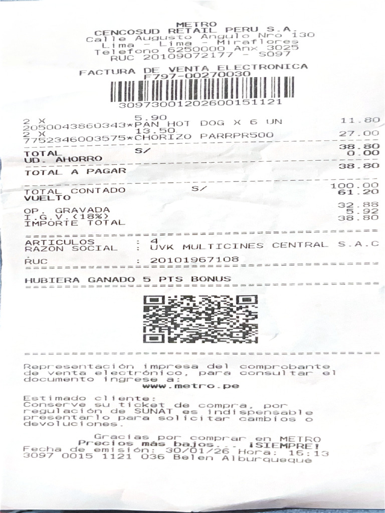 Compras Hoy 300126 | PDF