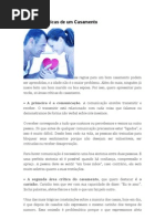 10 Áreas Críticas de um Casamento
