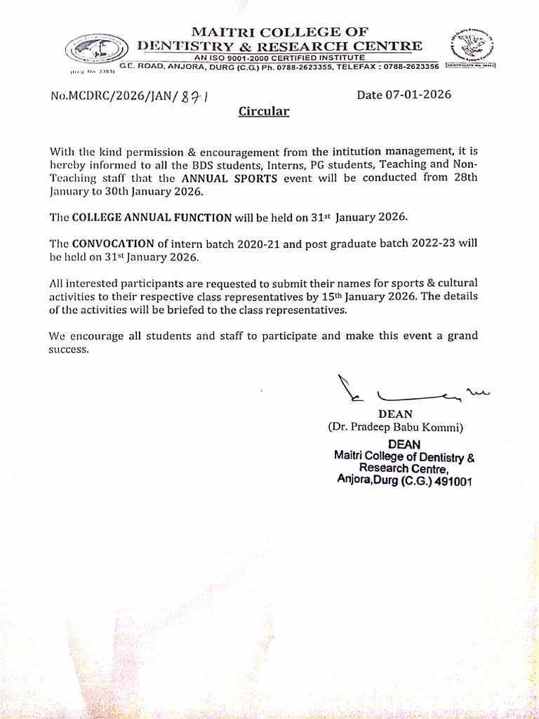 Convocation and Annual Day | PDF