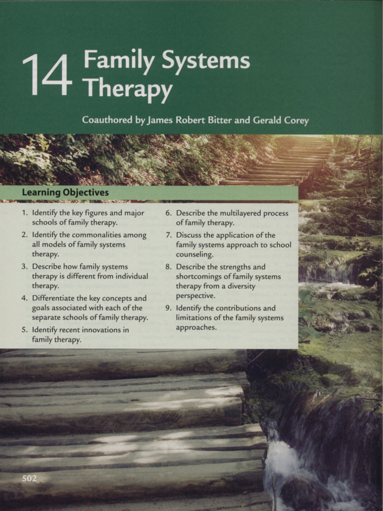Ch. - 14 - Family - Systems - Therapy: Theories of Counseling | PDF ...