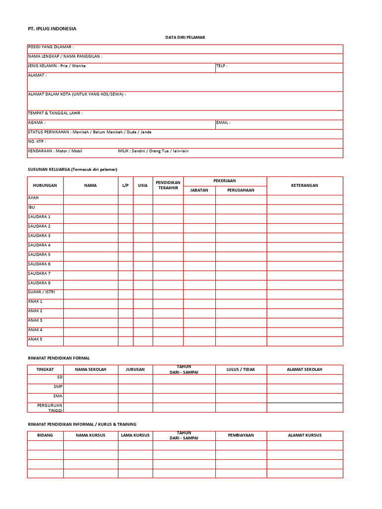 Form Interview Final | PDF