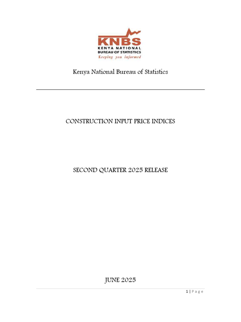 Construction Input Price Indices Second Quarter 2025 | PDF | Concrete ...