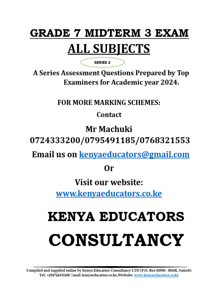 Grade 7 Midterm 3 s2 Exams | PDF