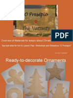 Overview of Materials For Lesson About Christmas and The Nativity
