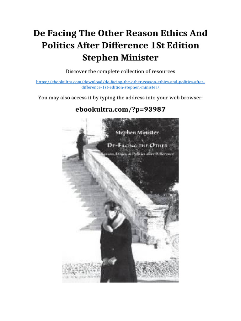 De Facing the Other Reason Ethics and Politics after Difference 1st