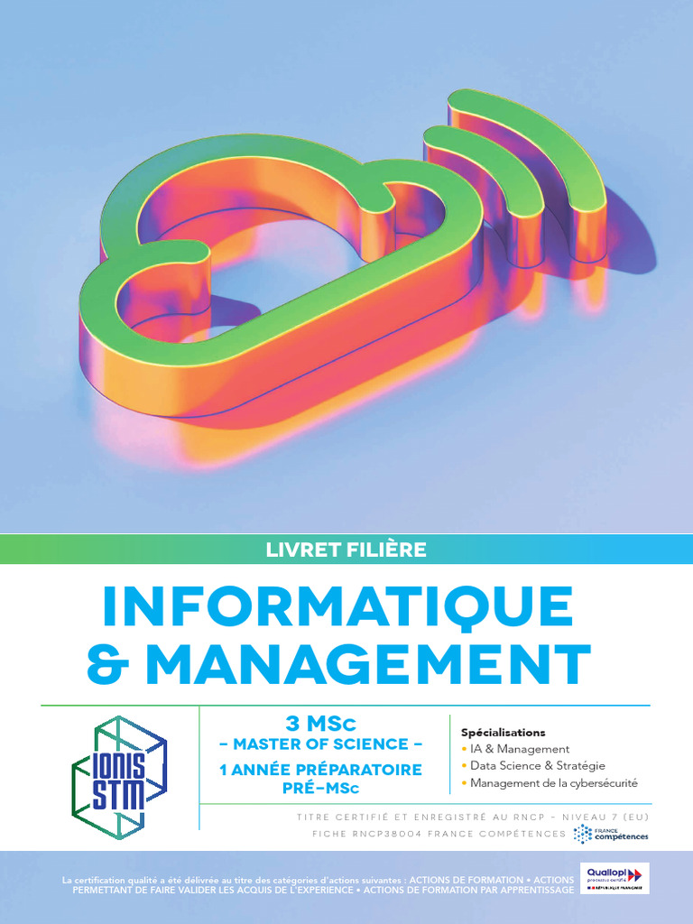 Livret Filiere Informatique Management | PDF | Intelligence (IA) et ...