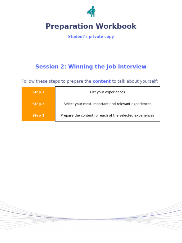2.1 Preparation Workbook | PDF | Motivation | Motivational