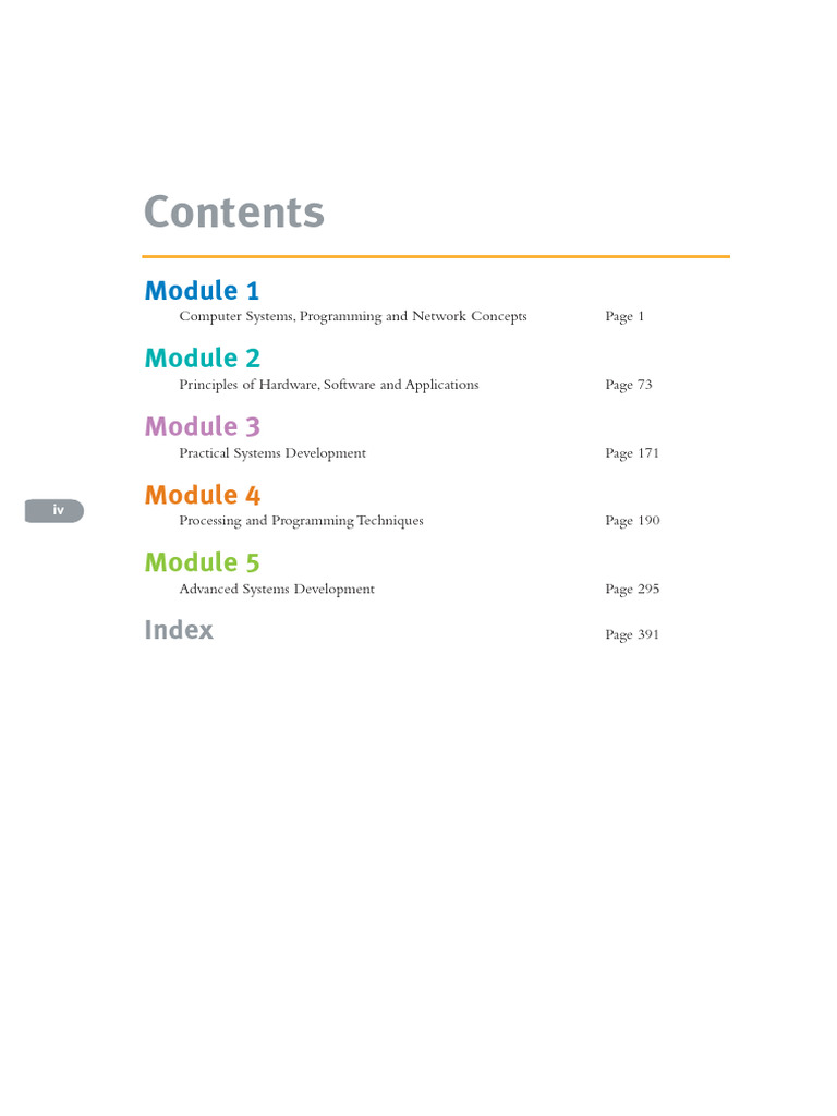 A Level Computing Contents | PDF | Operating System | Databases