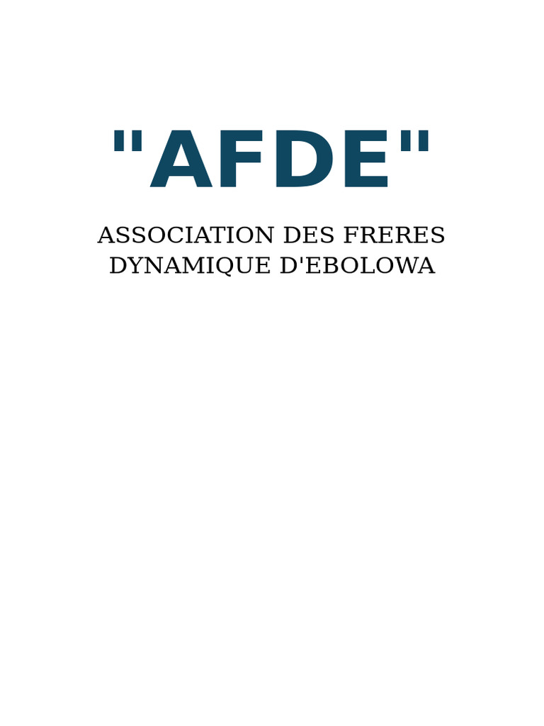 AFDE | PDF