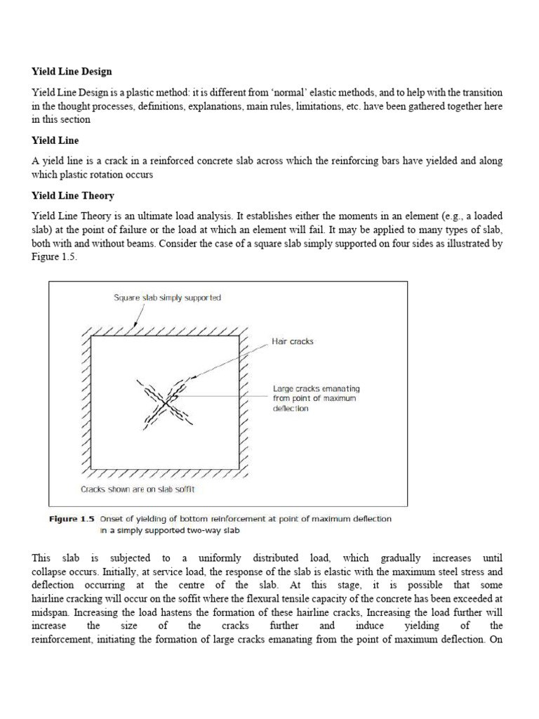 Yield Line | PDF | Yield (Engineering) | Fracture