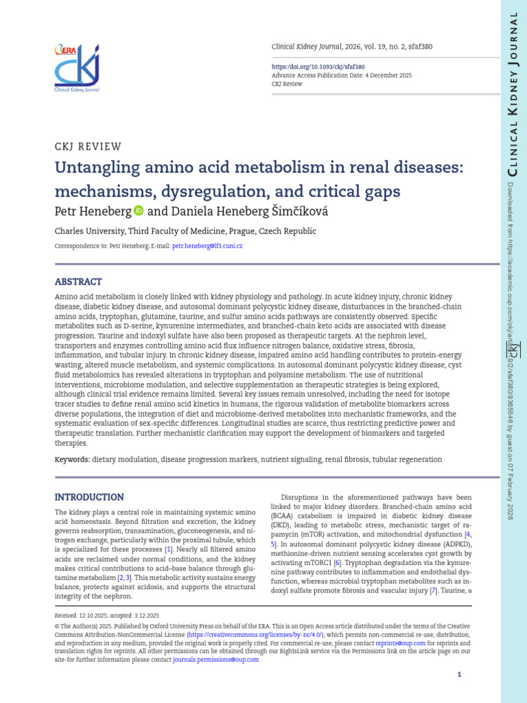 Sfaf 380 | PDF | Kidney | Tyrosine