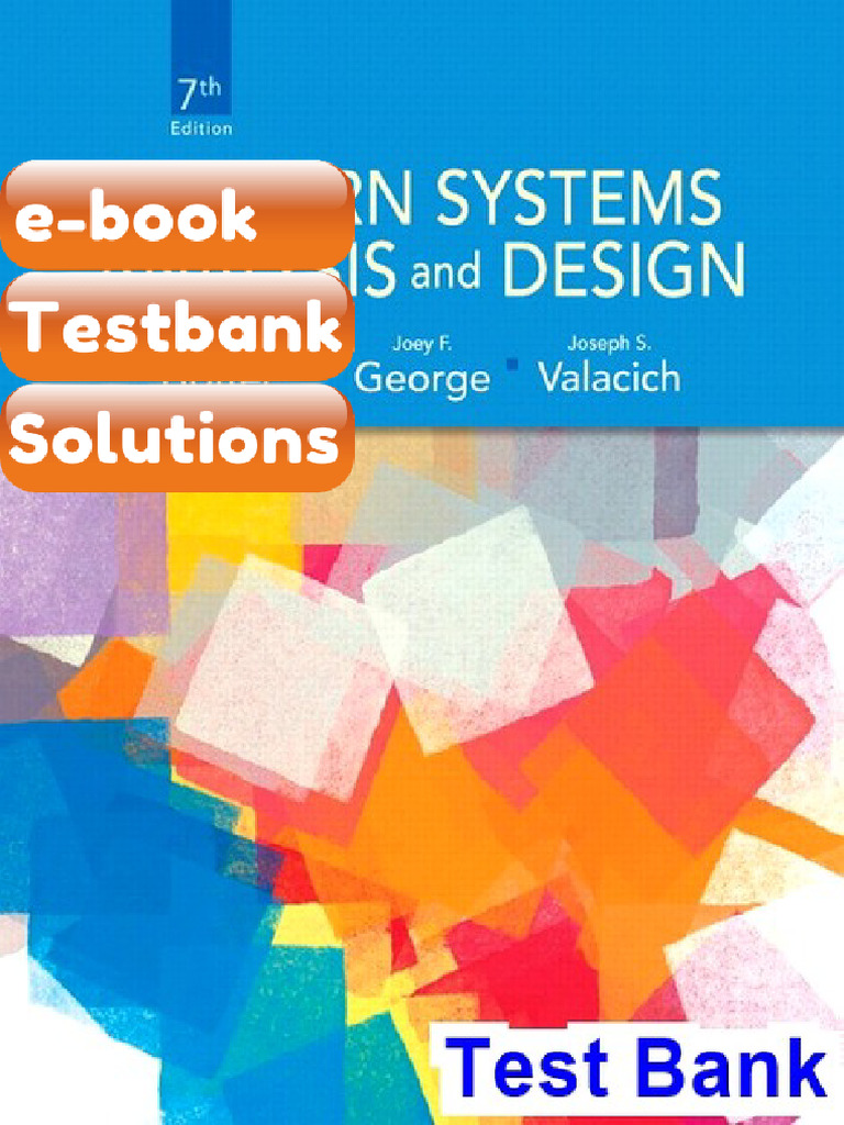Modern Systems Analysis and Design 7th Edition Hoffer eBook & Testbank ...