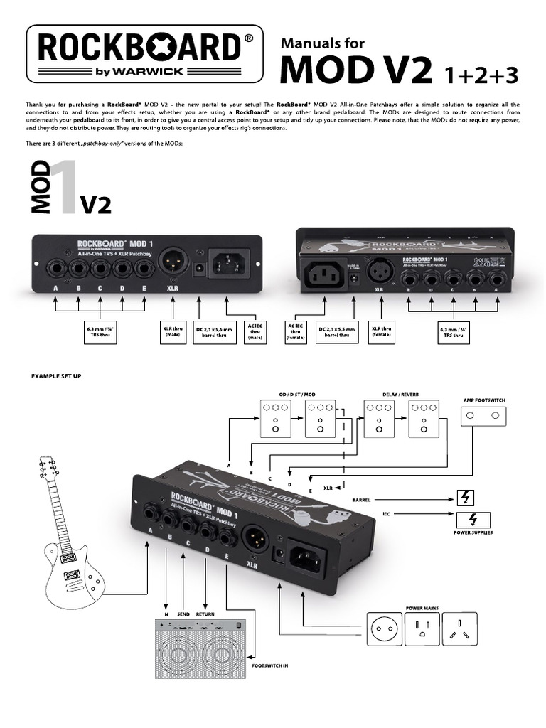 RockBoard MOD-1 2 3 V2 Manual en | PDF
