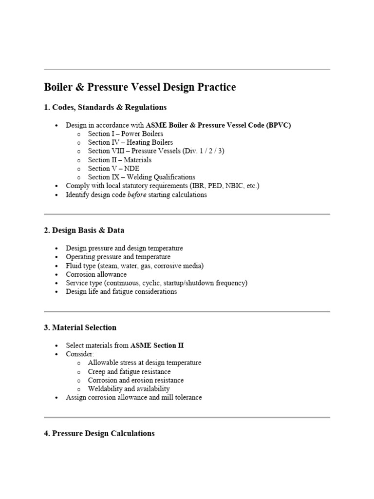 Boiler Vessel Design Practice | PDF | Boiler | Mechanical Engineering